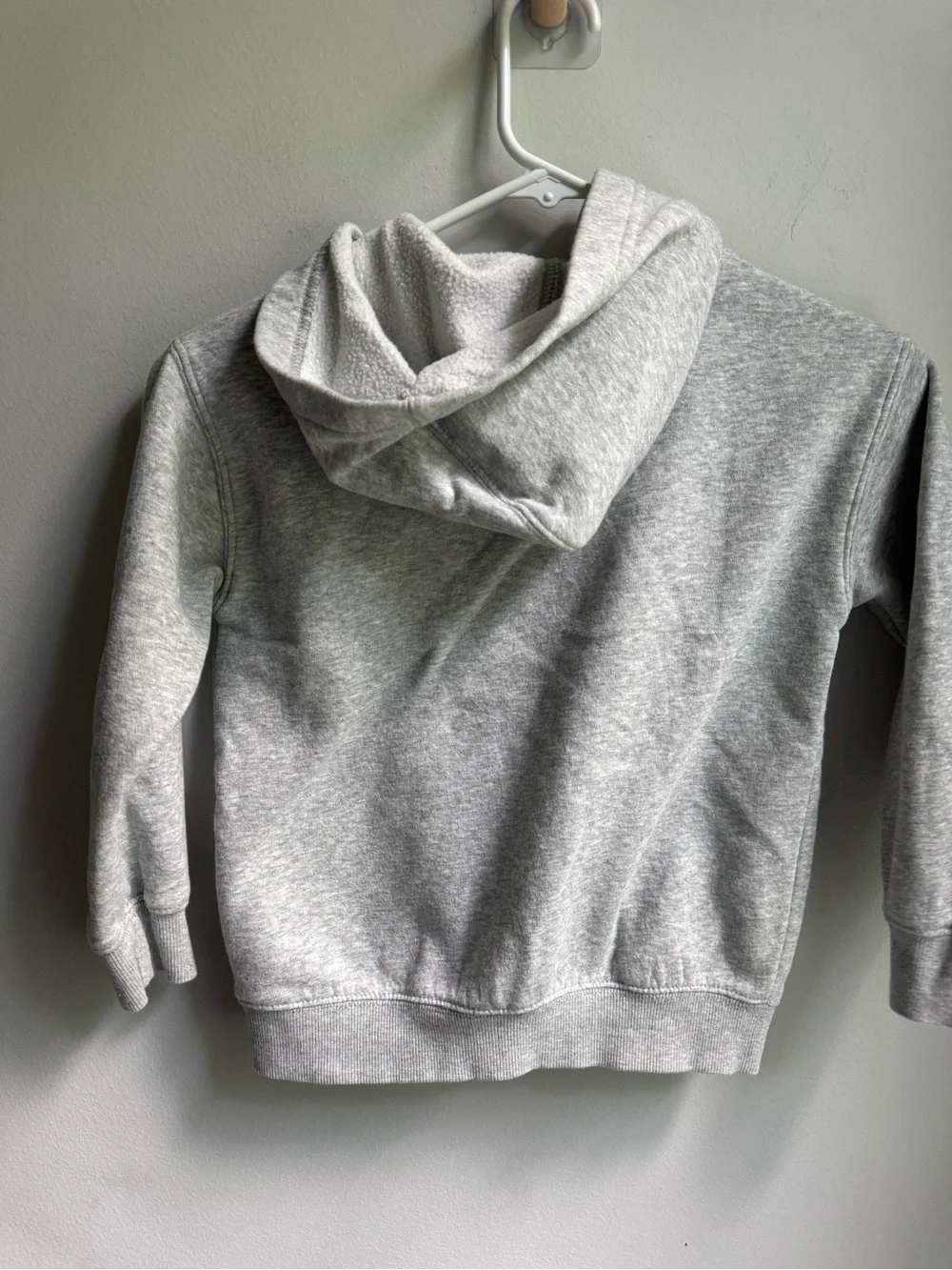 GAP Kids Light Gray Hoodie with Navy Lettering